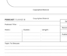 Load image into Gallery viewer, Podcast Planner
